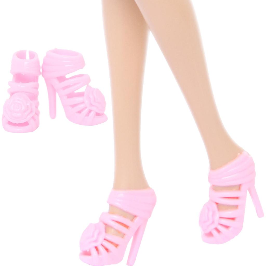 Mixed Style 11.5'' Girl Doll Shoes Sandal Boots Slipper Mini High Heel Shoes for 30cm Doll Accessories Toy