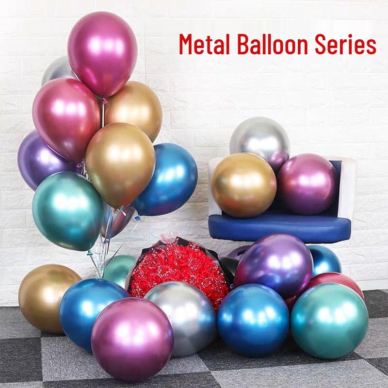 Palloncini Metallici e con Paillettes da 12 pollici per Decorazioni di Matrimonio e Festa di Compleanno