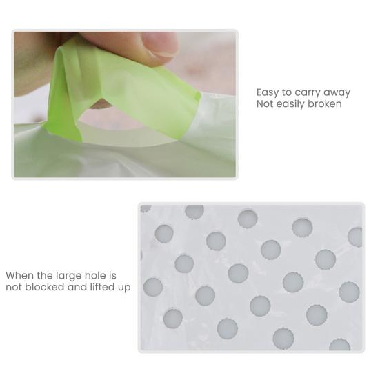 7 Pcs Cat Litter Bag 7-Day Sifting Litter Bag Tear Resistant Pet Waste Bag with Drawstring Leakproof Heavy Duty Liners for Most Litter Boxes