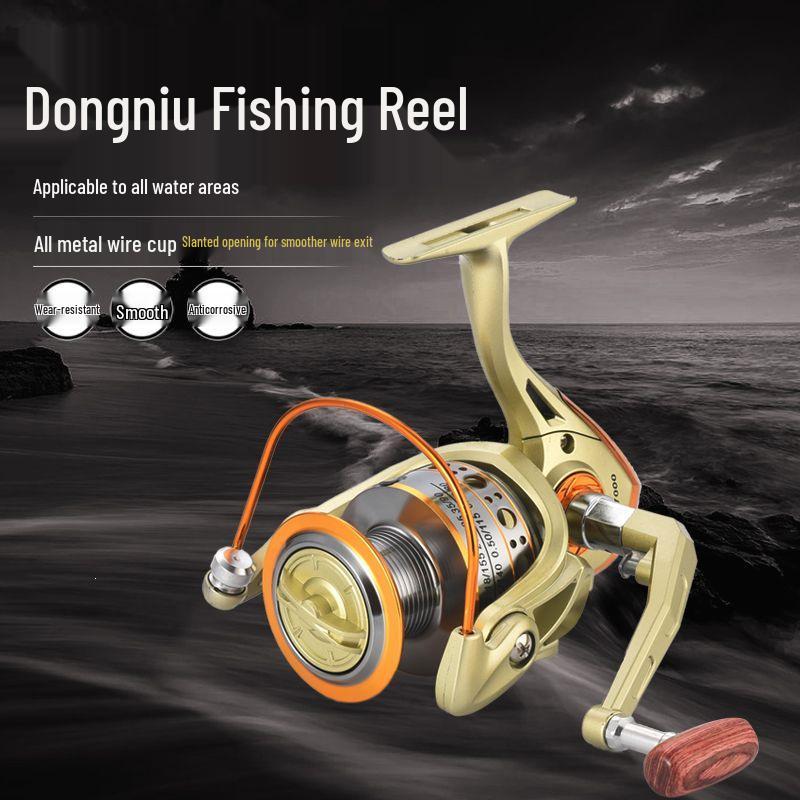 Metal Sea Fishing Reel - Rock & Lure, Long Cast Spinning Reel for Fishing Rods