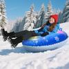 Inflatable Snow Tube Thickened PVC Heavy-Duty Hard-Bottom Snow Sled With Handles, Adult Children Skiing Ring Winter Game Props