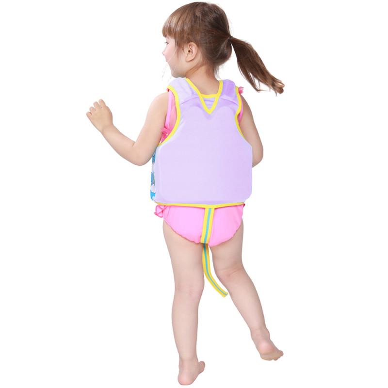 Letnie dziecięce kamizelki ratunkowe bez rękawów do pływania dla dzieci Chłopcy dziewczęta Regulowane kamizelki ratunkowe Cartoon Balanced Flotation Swimsuit