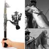 Telescopic Spinning Fishing Rod and Fishing Reel Combos Carbon Fiber Fishing Lures Fishing Line Set