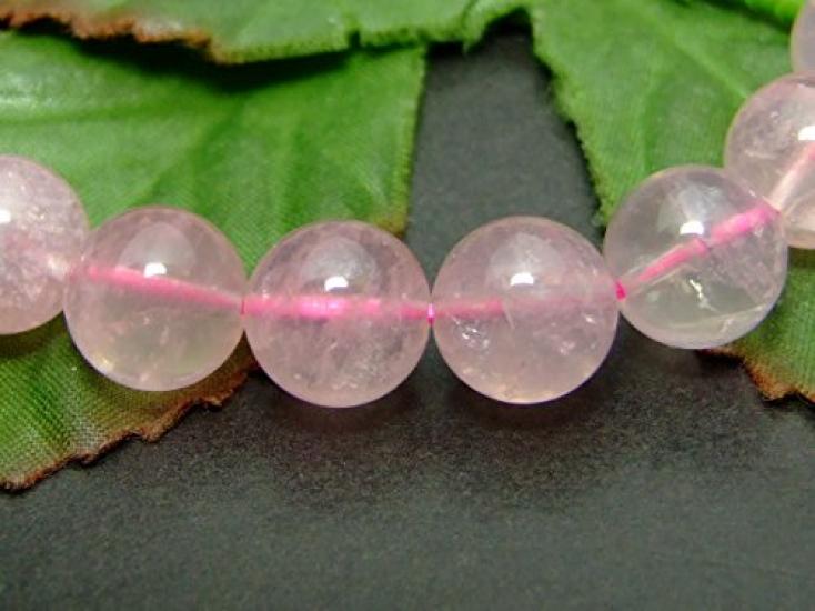 g3-2506A 10mm 5A Madagascar Deep Rose Quartz Bracelet, 18cm Inner Diameter, with Pouch, Natural Stone, Power Stone