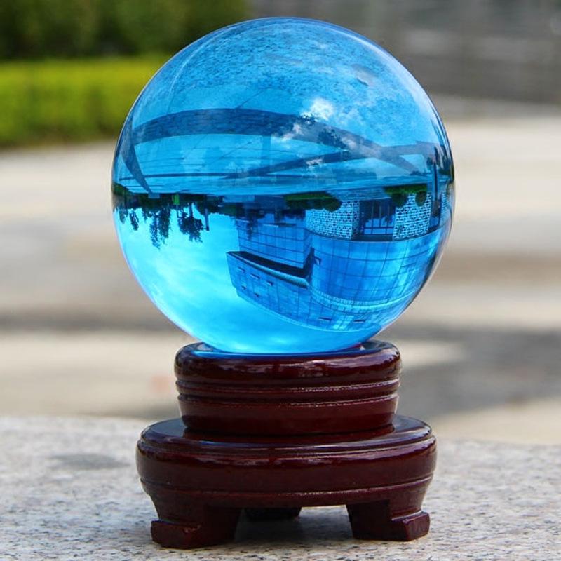Creative Multi-Colored Crystal Ball Ornament for Living Room Desk Decoration