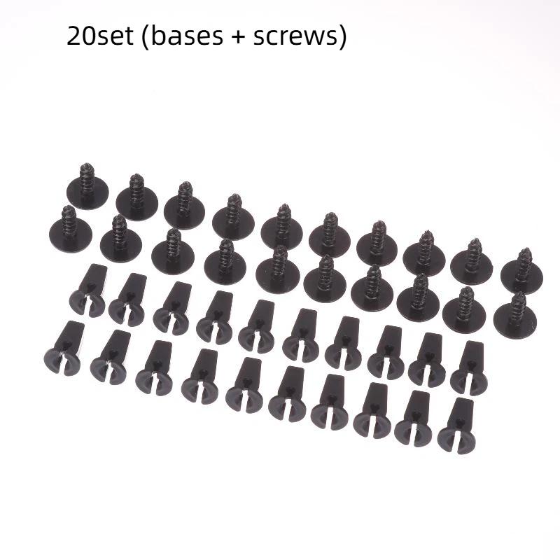 10/20/50/100 PIEZAS Tornillos a Presión para Revestimiento de Guardabarros de Coche Para Cubierta de Motor Protector de Carter Guardabarros Clips Sujetadores de Rueda Tornillo