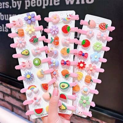 10 pièces/ensemble nouvelle mode dessin animé fruits fleur pinces à cheveux mode épingles à cheveux Hairgrip Barrettes bébé chapeaux pour femmes filles cheveux accessoires