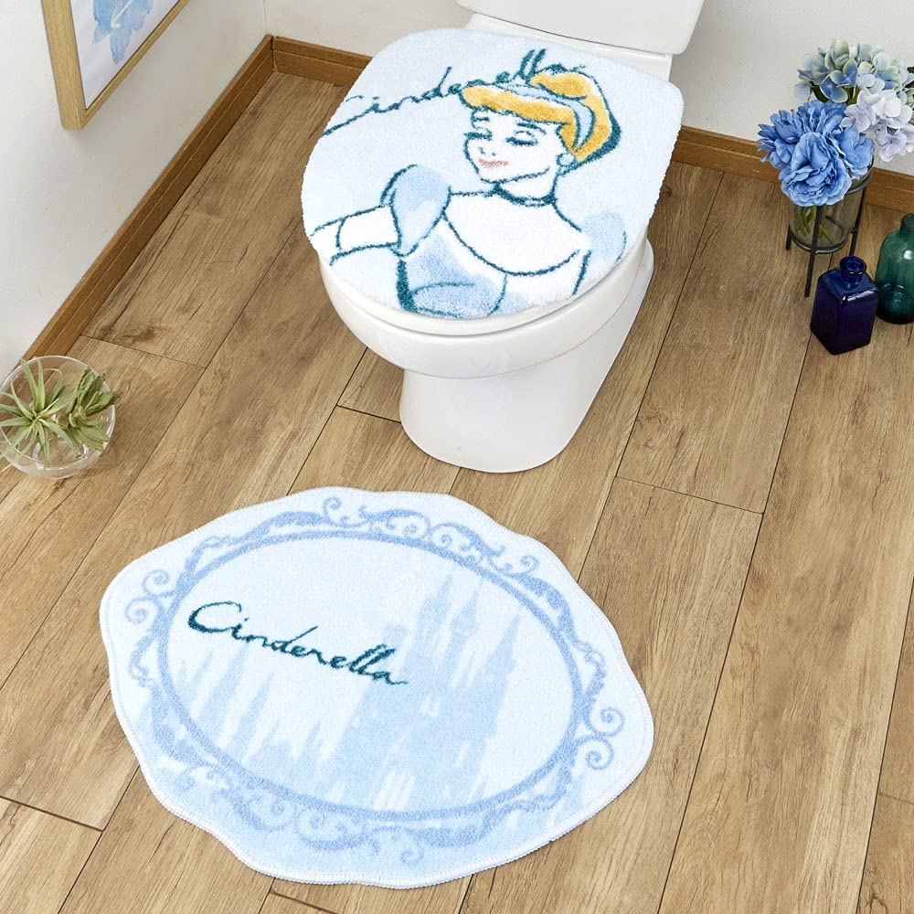 Disney Princess Cinderella Toilet Set for Heated Toilet Seat 2-Piece (SB-559-D)