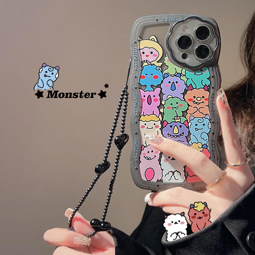 Funny Little Animal 15 Suitable for Iphone13promax Apple 12 Mobile Phone Case 11 Black Xr Cartoon 14 Chain