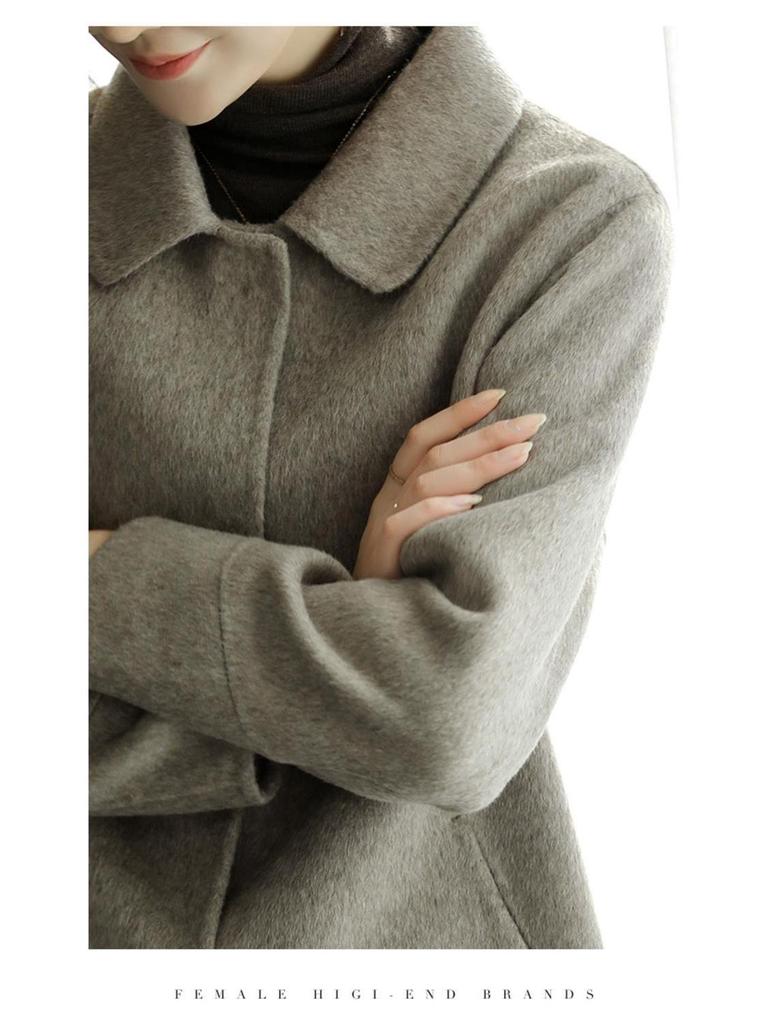 2023 Autumn/Winter Chic Loose Casual Slimming Wool Coat - Versatile & Stylish