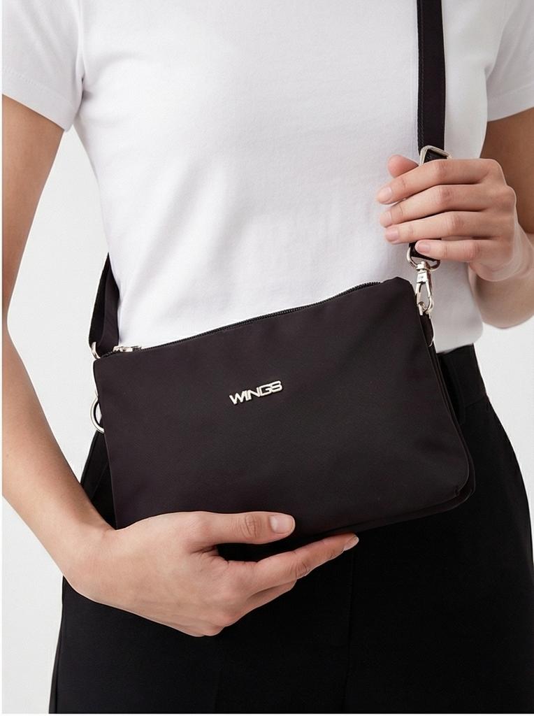 Rosella Sports Bag with Cosmetic Bag Function Black