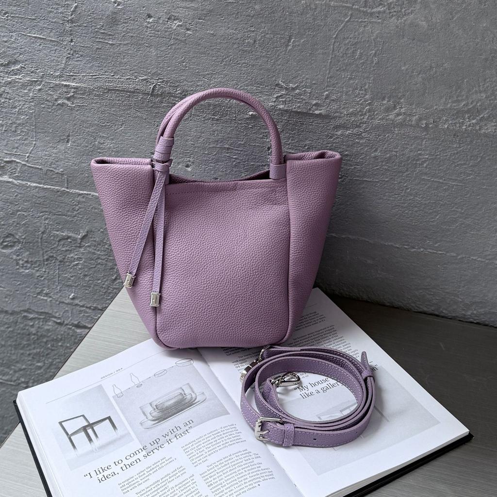 Cowhide Shoulder Women's Bag, Mother and Child Bag, Large-capacity Messenger Lady, Fashionable and Simple Versatile Bag Soft