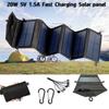 Faltbares Solarladegerät 15W 5V Doppelte USB-Ausgänge Wasserdicht PET-Material Für Wandern Radfahren Reisen Stromversorgung
