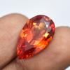 10.80 Ct Natural CERTIFIED Orange Sapphire Unique Pear Shape Loose Gemstone