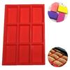 9 Cavity Rectangular Silicone Cake Molds for Baking Enthusiasts Space Saving Design Easy Releases Perfect Dessert
