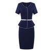 Trolman Women's Professional Navy Pencil Dress