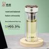 HEENOOR Double-Layer Glass Tea Infuser Bottle