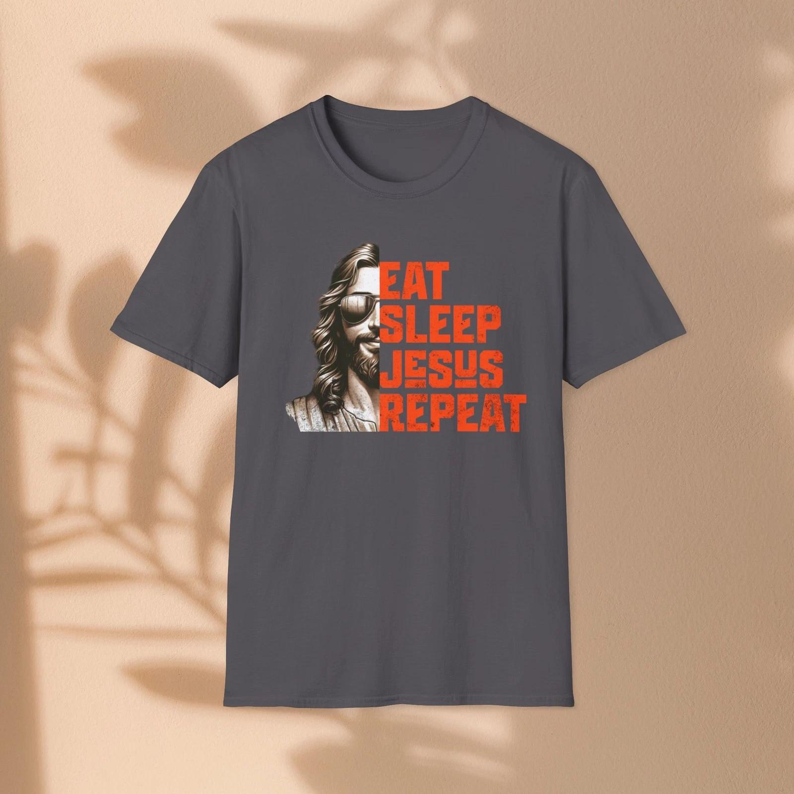 Eat Sleep Jesus Repeat Children s Children s T Children s T-shirt | Christian Faith Typography 100