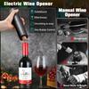 Cordless Automatic Wine Bottle Opener Battery Operated with One-Click Button Easy Cork Removal ,Vacuum Pump Wine Saver Cap Stopper Date Scale Record