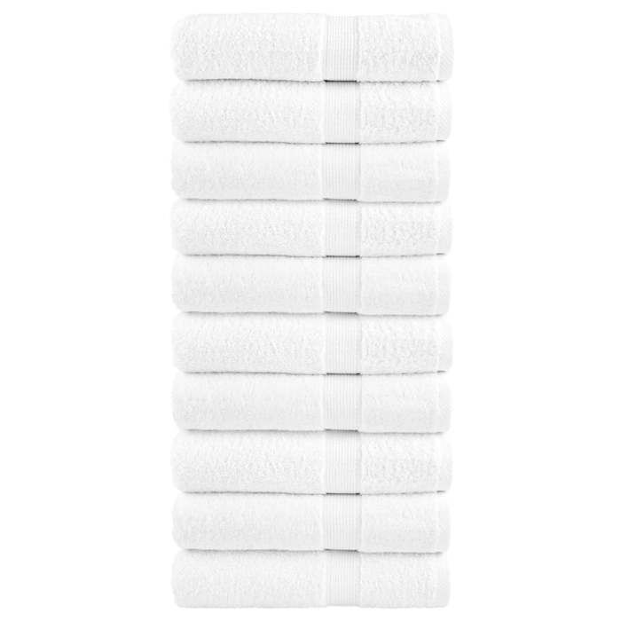 VidaXL Serviettes de Douche de Qualité Supérieure 10 pcs, Draps de Bain, Serviettes d'Invité, Serviettes de Salle de Bain 137130