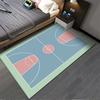 Basketball Court Pattern Area Rug for Home Decor, Sports Style Carpet Suitable for use as an anti-slip for living room bedroom sofas