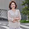 2026 Elegant Chinese Style Summer Cardigan for Middle-Aged & Elderly Women