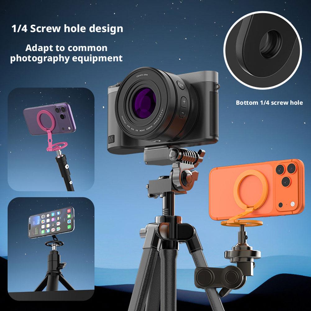 Double Sided Magnetic Phone Holder For MagSafe Portable Folding Magnet Ring Stand Universal Cellphones Stand Accessories