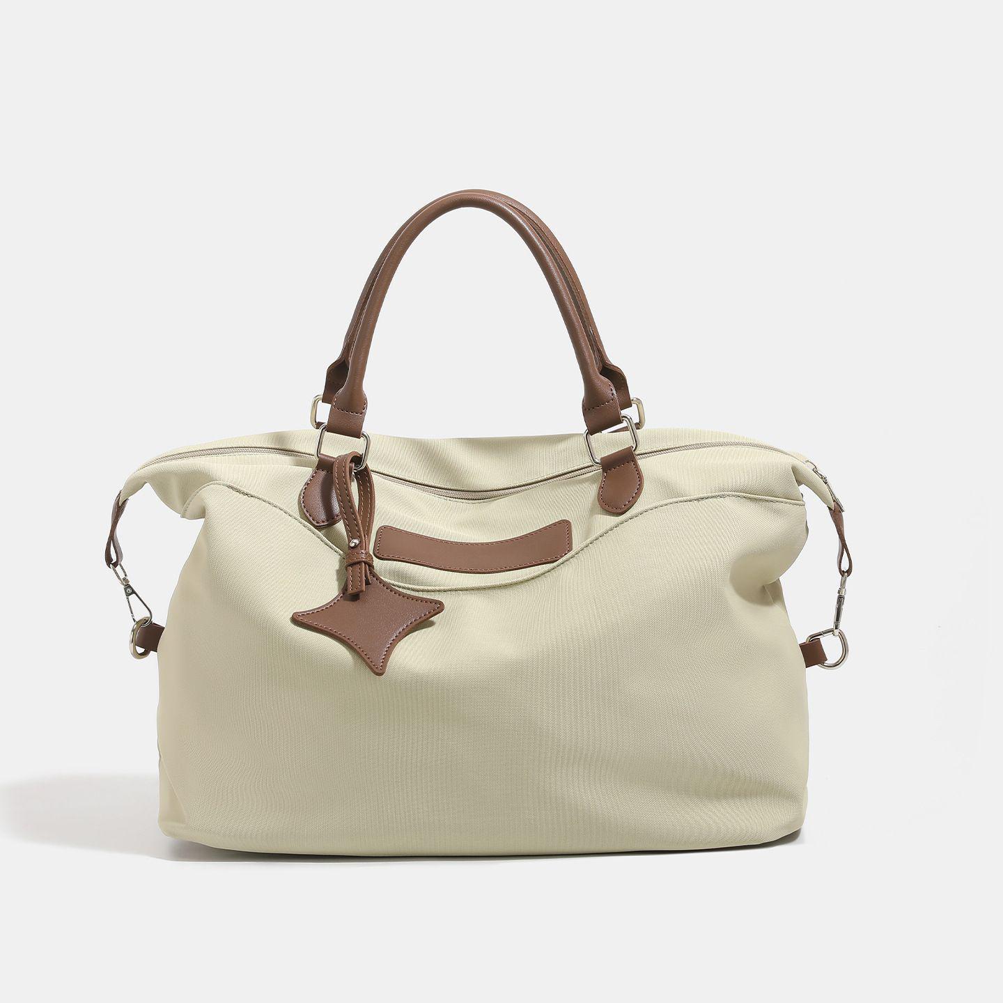 

Расширяемая сумка-тоут из ткани Оксфорд с креплением для ручки багажа - Идеально подходит для путешествий, бизнеса или посещения спортзала зелёный