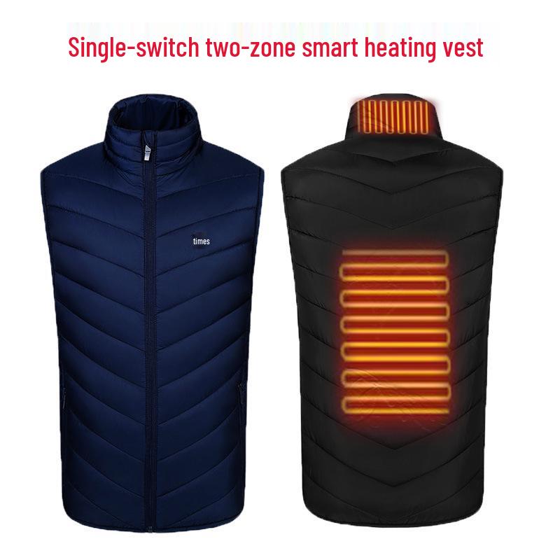 Vyhřívaná vesta se stojáčkem s USB nabíjením pro stálé teplo
