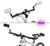 1 Pair Foldable Bicycle Rearview Mirror Aluminum Alloy Adjustable Mountain Road Bike Handlebar Mirror Bike Parts Accessories