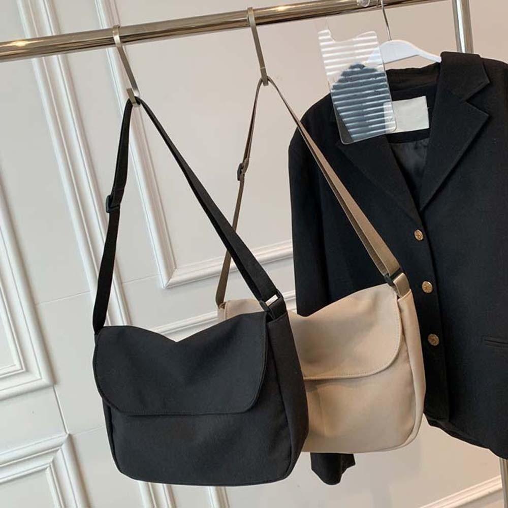 Soft Nylon Square Bag Japanese Style Women Messenger Pouch Large Capacity Shoulder Bag  Travel