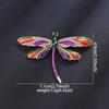 Weiman Colorful Dragonfly Brooches Luxury Women Rhinestone Crystal Gold Plated Drip Oil Alloy Customize Designer Brooch Pins
