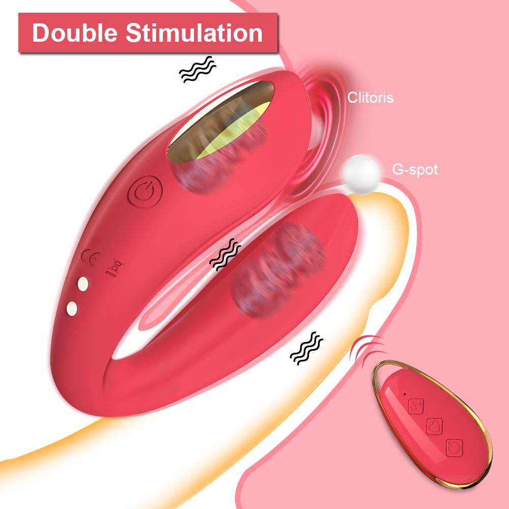 10 Modes U Shape Wireless Remote Control Women Vibrator Clitoris Stimulator Masturbator Sex Toys for Couples