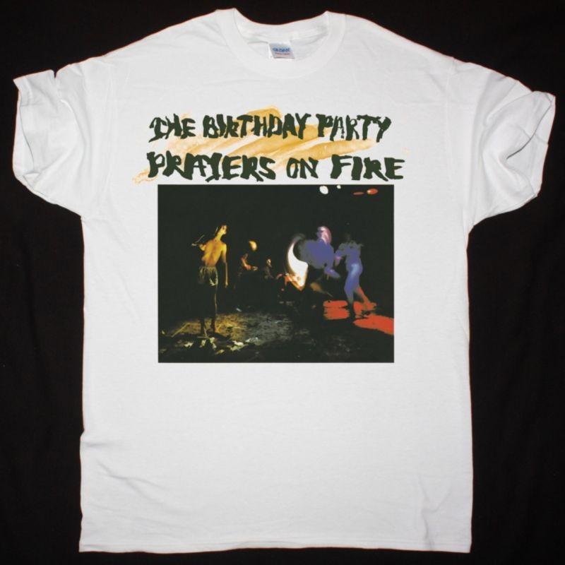 The Birthday Party Prayers On Fire White T-Shirt Post Punk Tee S