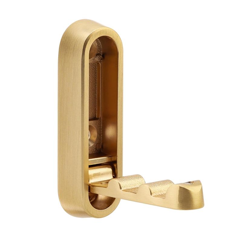 A84E-4PCS Gold Foldable Wall Hooks, Metal Foldable Hooks Wall Wount For Bathroom, Kitchen, Bedroom