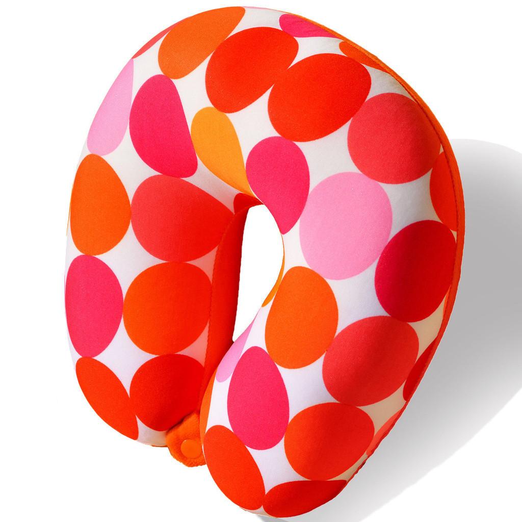U Shape Travel Pillow With Printed Design For Adults Comfort And Support