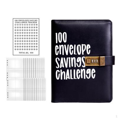 100 Envelope Challenge Binder Money Saving Envelopes Budget Book Organizer with