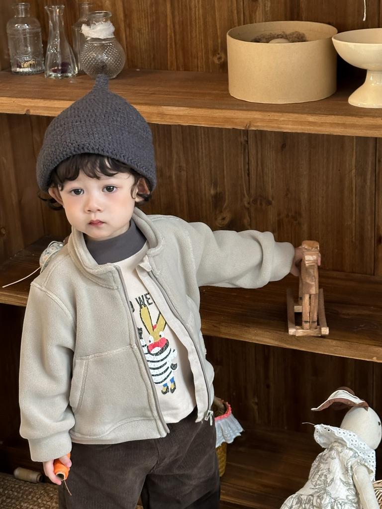 Casaco de outono e inverno para bebé nova roupa infantil roupa infantil inverno meninos conjunto de camisola espessa