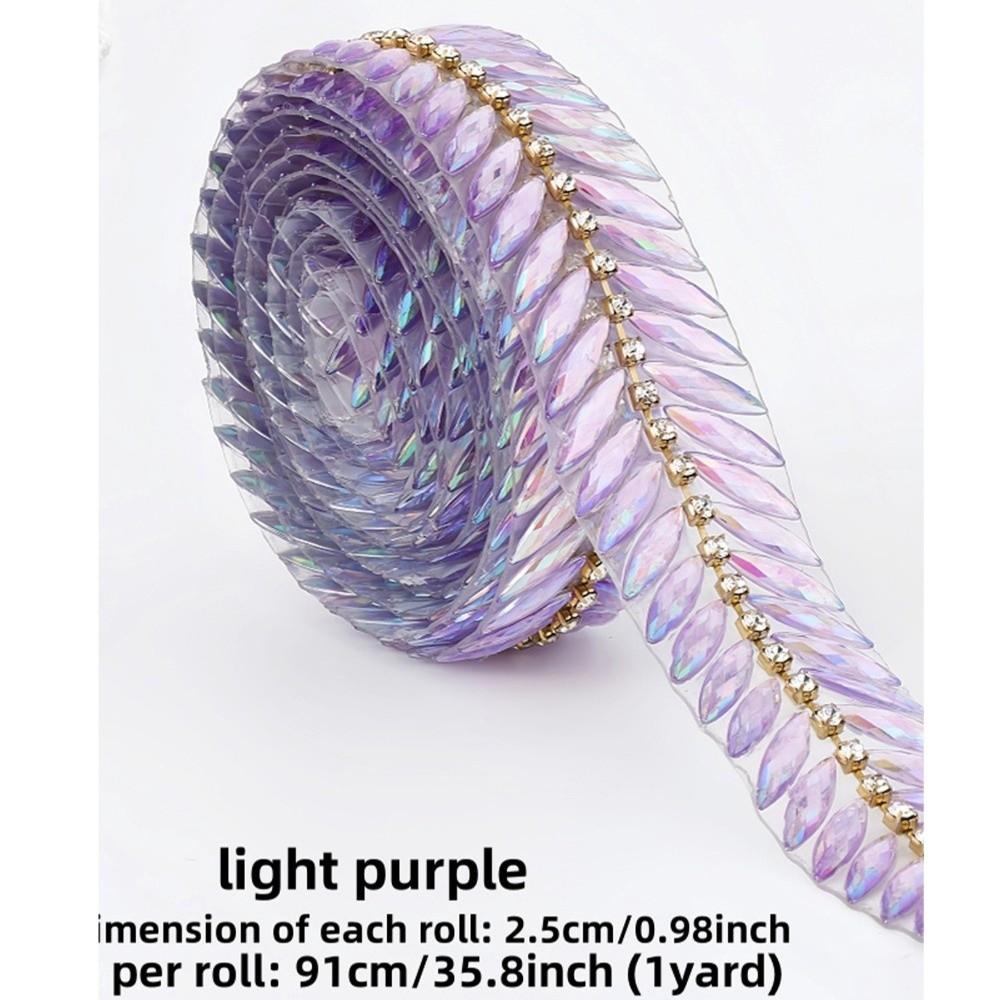 1Yard Rhinestone Ribbon Hot Fix Rhinestone Trim DIY Repair Decoration Trim Beaded Lace Trim Glue on Resin Rhinestone Ribbon