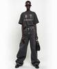 REBRENNER Dtg Ir Pigment Oversized Short Sleeve T-Shirt Charcoal