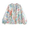Jnleaog Spring New Arrival Women's Clothing Fashion Style French Fashion Design Print Poplin Shirt 2581185
