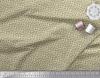 Soimoi Beige Poly Crepe Fabric Dogs & Paw Dog Printed Fabric 1 Metre 42 Inch