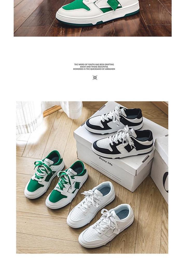 Men's Fashionable White Sneakers: Autumn Campus Casual Sports Style, Korean Trendy Versatile Board Shoes