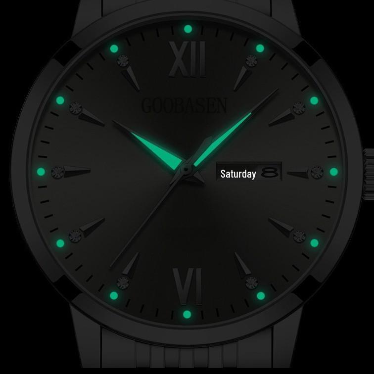 Gubaisen Men's Fully Automatic Skeleton Watch with Large Dial