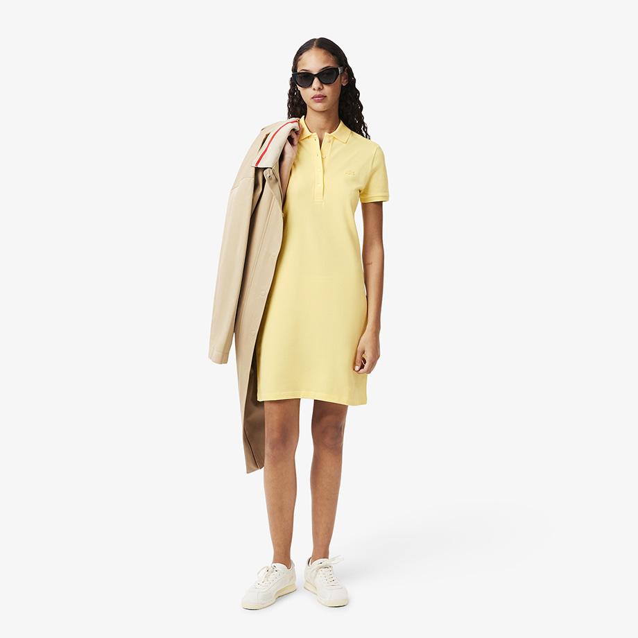 [lacoste] Женское мини-платье-поло приталенного кроя из пике EF5473-55G107 34