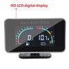 Universal 12v/24v 2 In 1 LCD Car Digital Voltmeter Fuel Level Gauge Fuel Gauge Motorcycle Volt Gauges Fuel Sender Alarm Ga