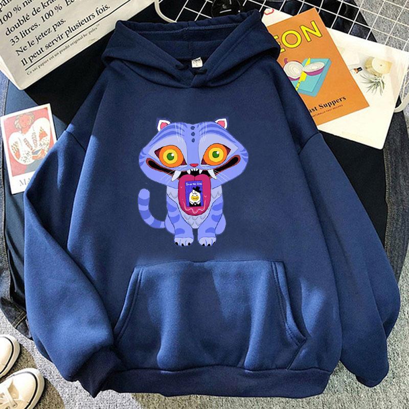 New KPop Demon Hunters Derpy Hoodie Fashion Women Men Clothing Loose Fleece Movie Printing Pullovers Graphic Hoodies Female Top