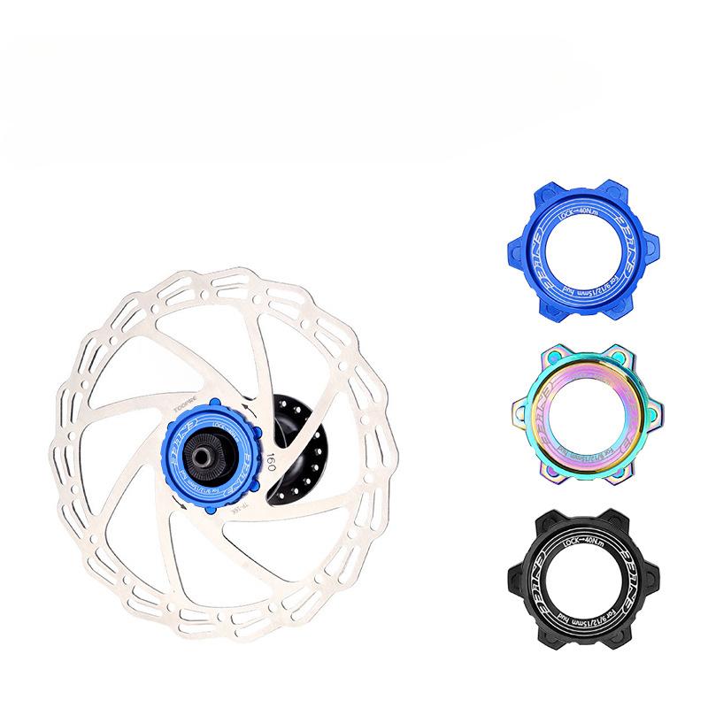 ENLEE Bicycle Medium Lock Disc To Six-nail Disc Adapter Seat, Flower Drum DT XT Central Lock, Brake Disc
