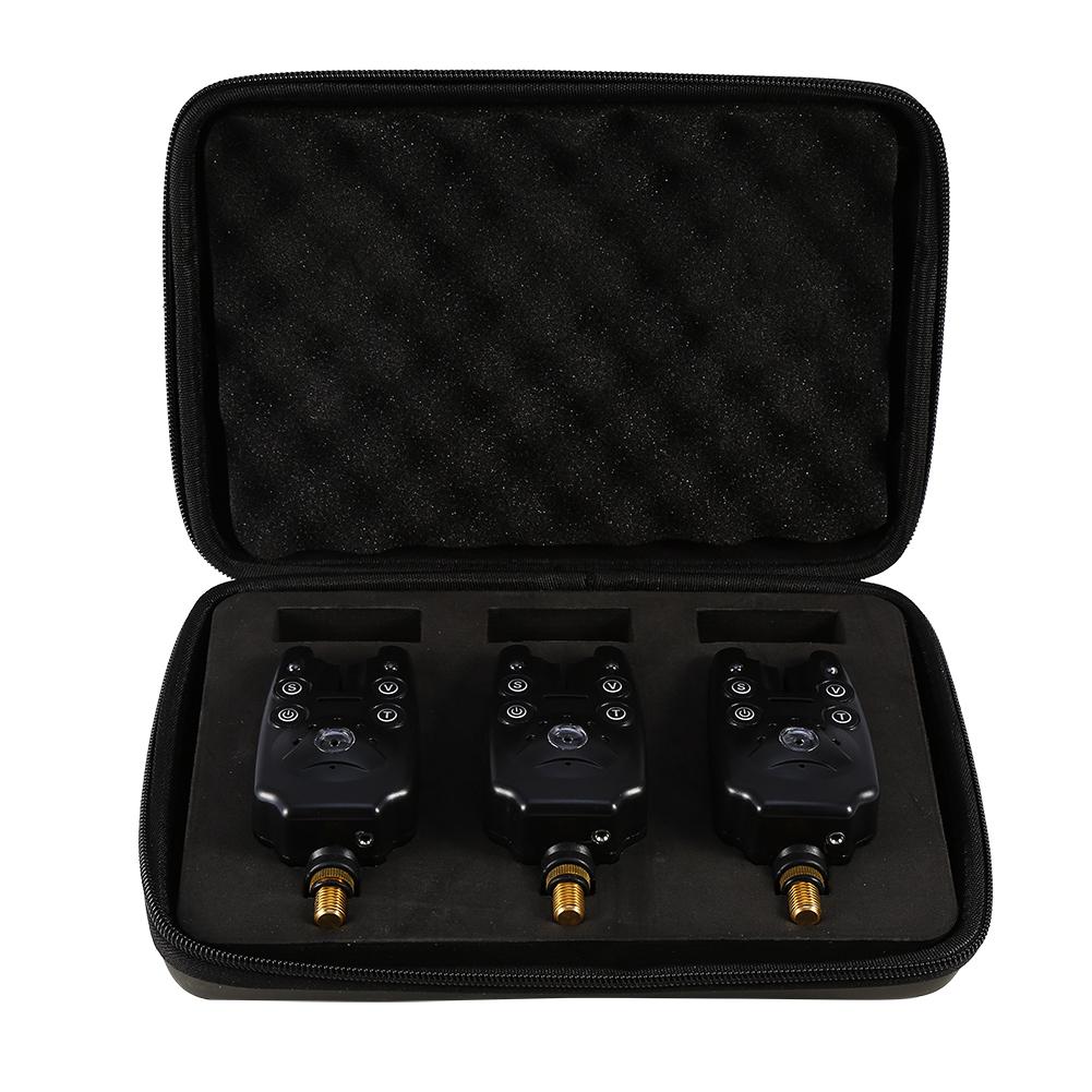 Set 3 buc Cutie Wireless Alarma de Avertizare la Mușcătura Peștelui LED Swingers Sensibilitate Avertizare Sunet Clopoțel Mușcătura Peștelui