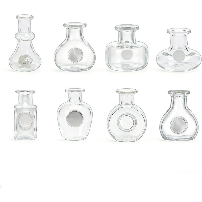 Süßes Rosa Blumen-Gürtel & Mini-Magnet-Vasen-Kühlschrank-Deko-Set